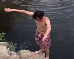 He is also a good swimmer.